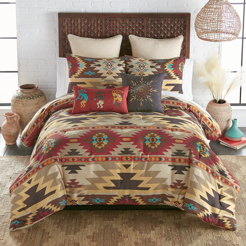 Your Lifestyle by Donna Sharp Sand Dune 3PC Southwest Queen Comforter Set, Queen Comforter + 2 Standard Pillowcases
