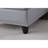 Gray Faux Leather L - Shaped Sectional With Storage Ottoman