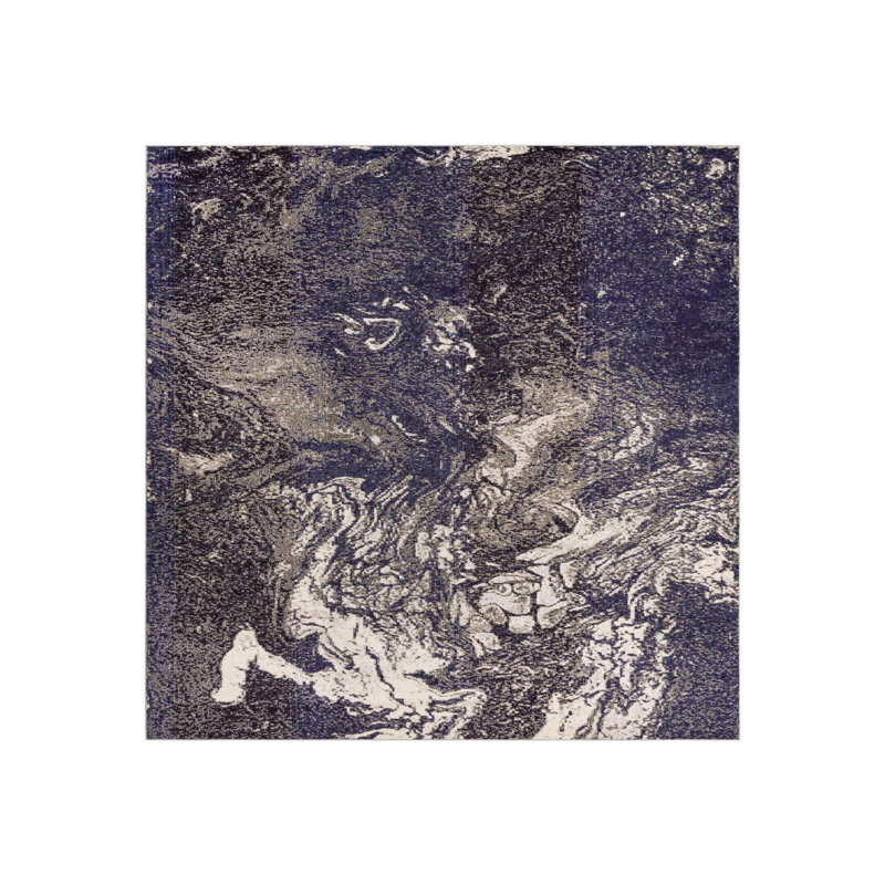 Ansela Washable Abstract Indoor Rug, Rectangle 9' x 12'