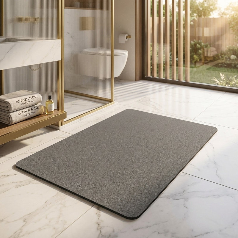 Bath Mat, Dark Beige
