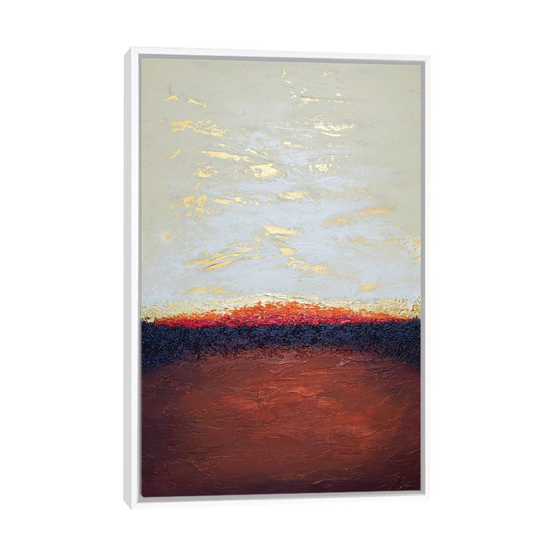 Deep Emergence - Print on Canvas, 66.04 cm H x 45.72 cm W, White Framed