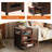 Gracie Oaks Nightstand With Charging, USB & AC Outlets, Rustic Narrow Nightstand With 2 Drawers, Bedside Table With Open Compartment For Living Room, Bedroom-917017439