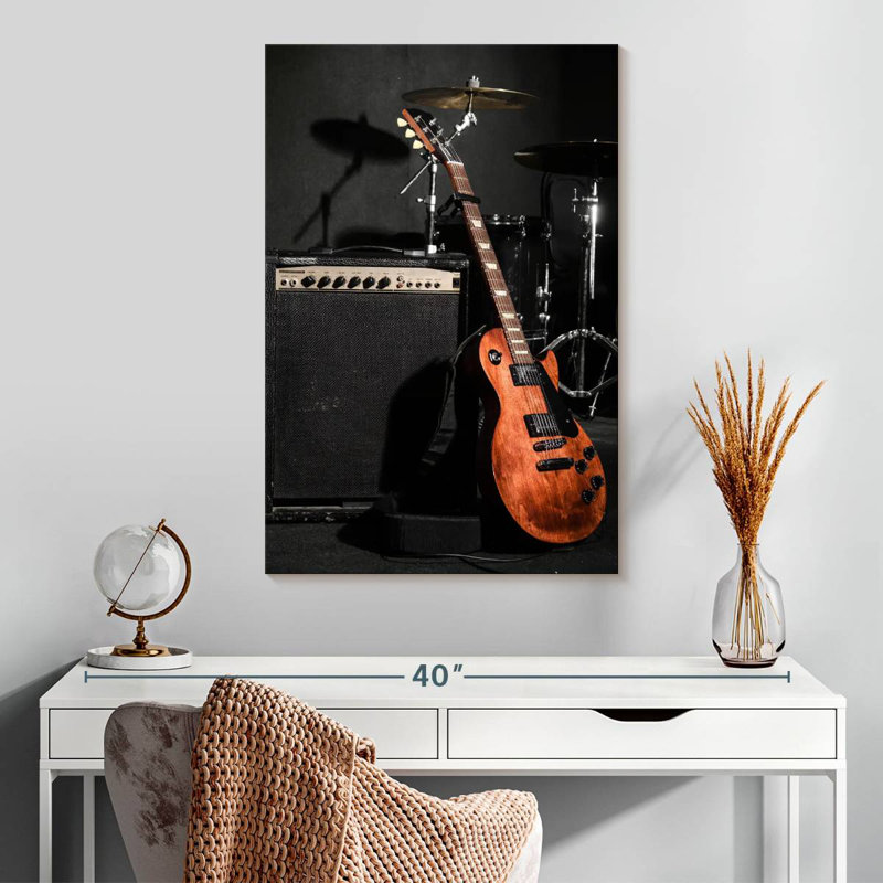 Abarca, bande d'instruments de musique, H 30 po x l 20 po