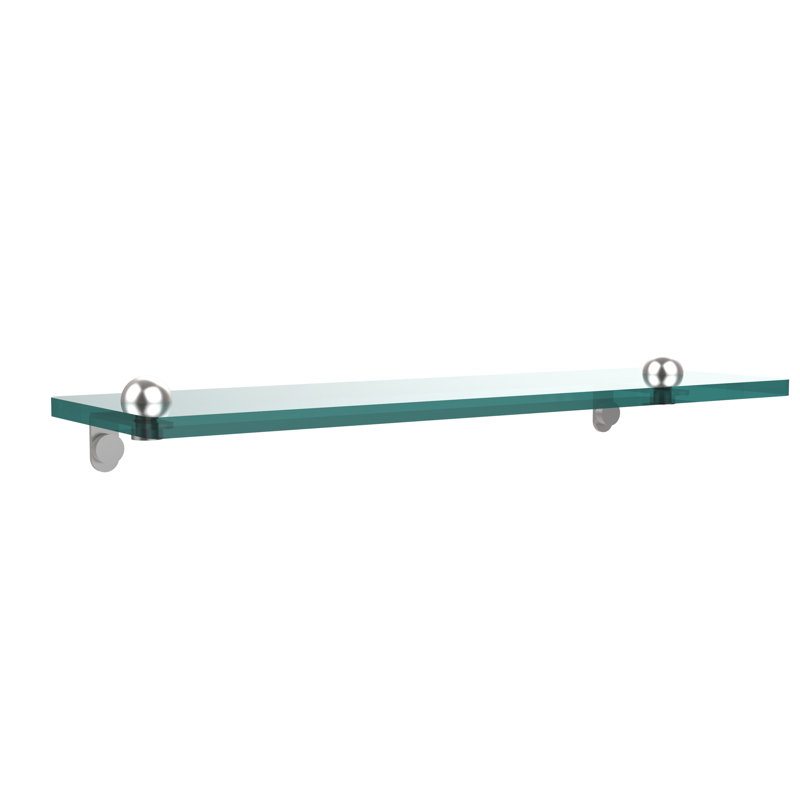 Tablette à support Gober, 16", Chrome satiné