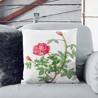 Floral Square Throw Cushion