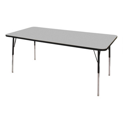 Rectangle Adjustable Height Classroom Activity Table for School and Home