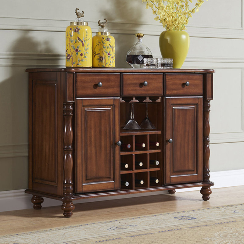 Buffet en bois de noyer massif