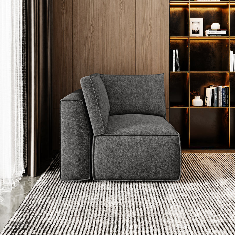 Canapé modulaire en chenille - Chaises Croner, Gris