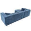 Canapé modulaire Boneless de style moderne U_Style, canapé modulaire en éponge, canapé modulaire en forme de L avec un design incurvé élégant et un tissu en chenille luxueux, deux coussins décoratifs, pour le salon, le bureau-1079167829