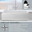 Island 33'' L Single Bowl Fireclay Kitchen Sink