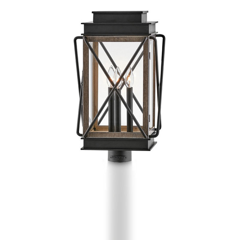 Montecito Black 1 -Light 2.5" H Hardwired Lantern Head