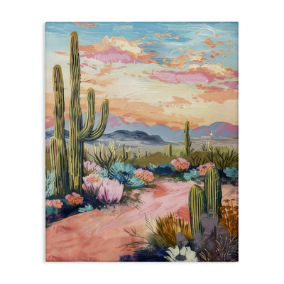 «Pink Desert Sunset», art mural par LSR Design Studio