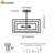 3-light Modern Semi Flush Mount 
