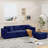 Chrishonna Velvet Sectional-1215660386