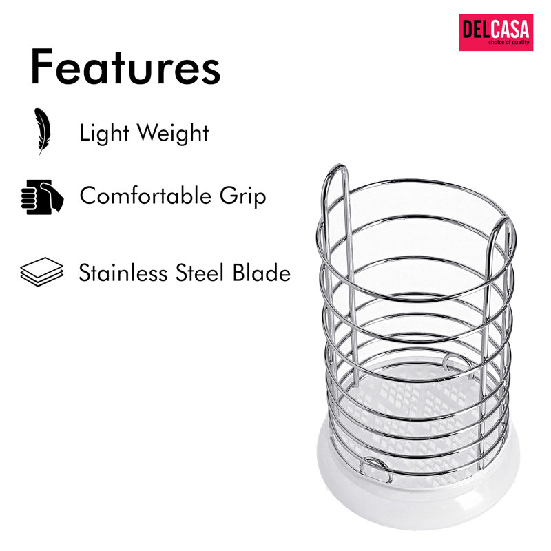 Stainless Steel Oval Utensil Crock