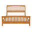 Lit plateforme en bois massif avec pied de lit assorti Orleans-607727448-604862298