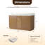 Meuble-lavabo double 60 po Calix avec comptoir en marbre Navona-54894840