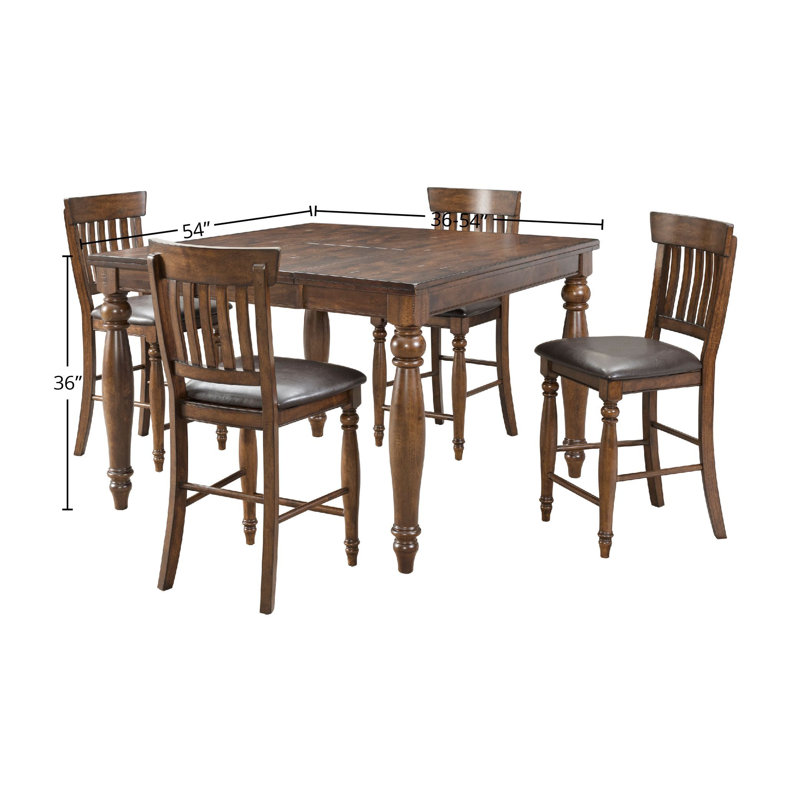 Goungo Extendable Solid Wood Base Dining Table