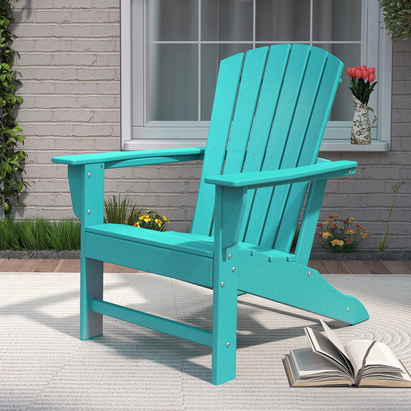 Chaise Adirondack pour l'extérieur Hdpe (ensemble de 6), Turquoise