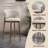 25.59"Home Use Upholstered High Back Bar Stool