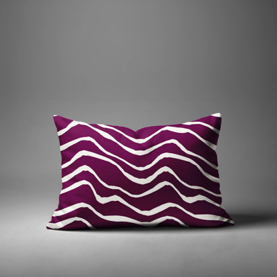 Barnon Abstract Outdoor Reversible Throw Pillow