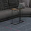 Table de bout étroite avec table de bout en métal Industrail Rustic Coner L24 "(rétro)-1876159637