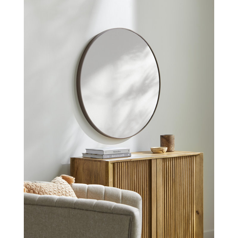 Miroir d'appoint Parth, Brun foncé