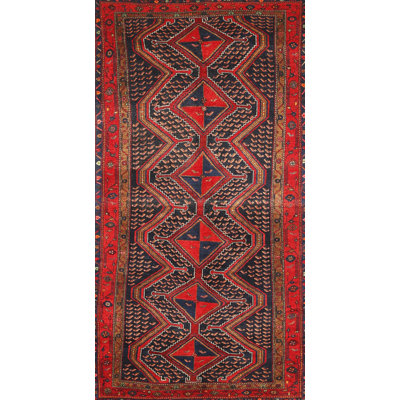 Tapis traditionnel rouge / brun