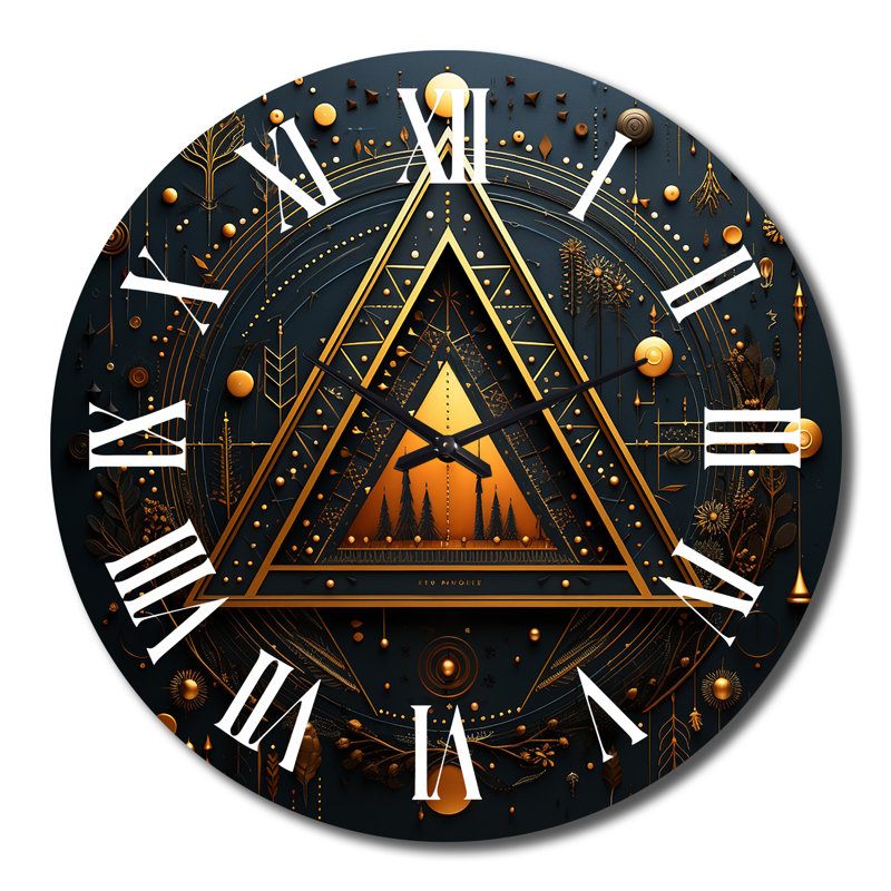 Horloge murale en métal, Grand
