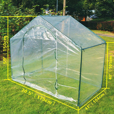 5.8' W x 3.5' D Greenhouse