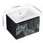 Meuble-lavabo mural 24 po. Armoire noire en contreplaqué avec porte à fermeture en douceur qui fonctionne sans effort. Lavabo en céramique pour un meuble-lavabo moderne. Fonctionne parfaitement