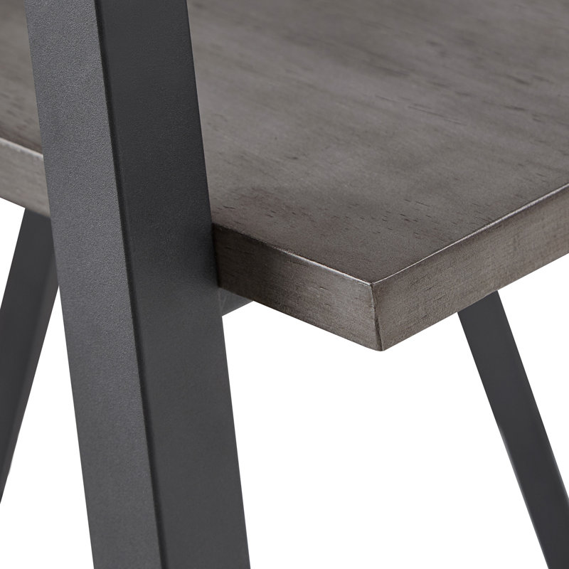 Étagère à livres en fer Isakson H 72 "x l 31,5", gris