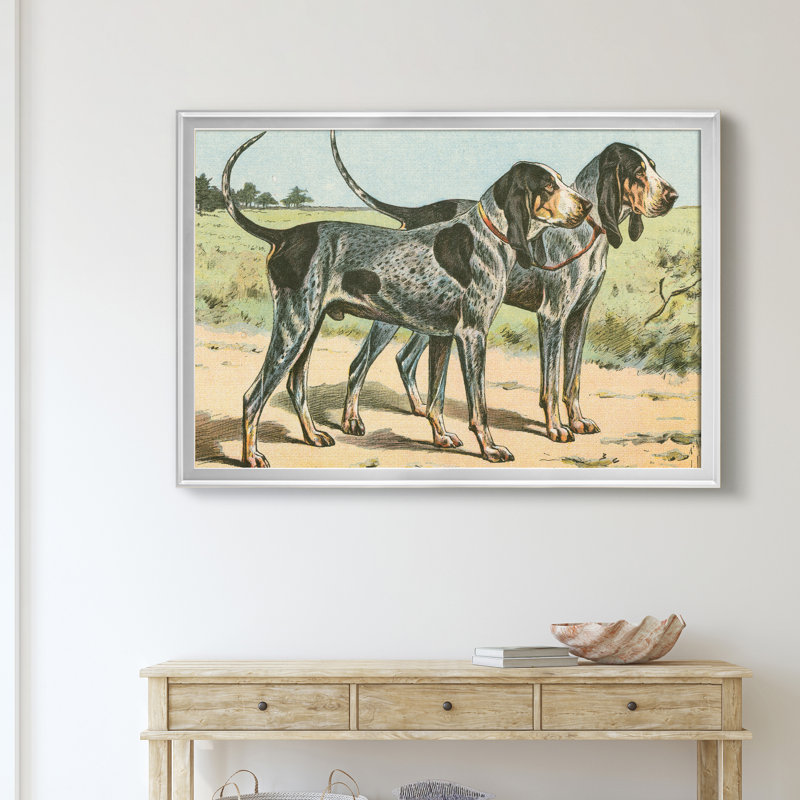 «Mans Best Friend VIII», reproduction d'art sur toile encadrée, Argent, H 26,5 po x l 36,5 po x P 1,5 po