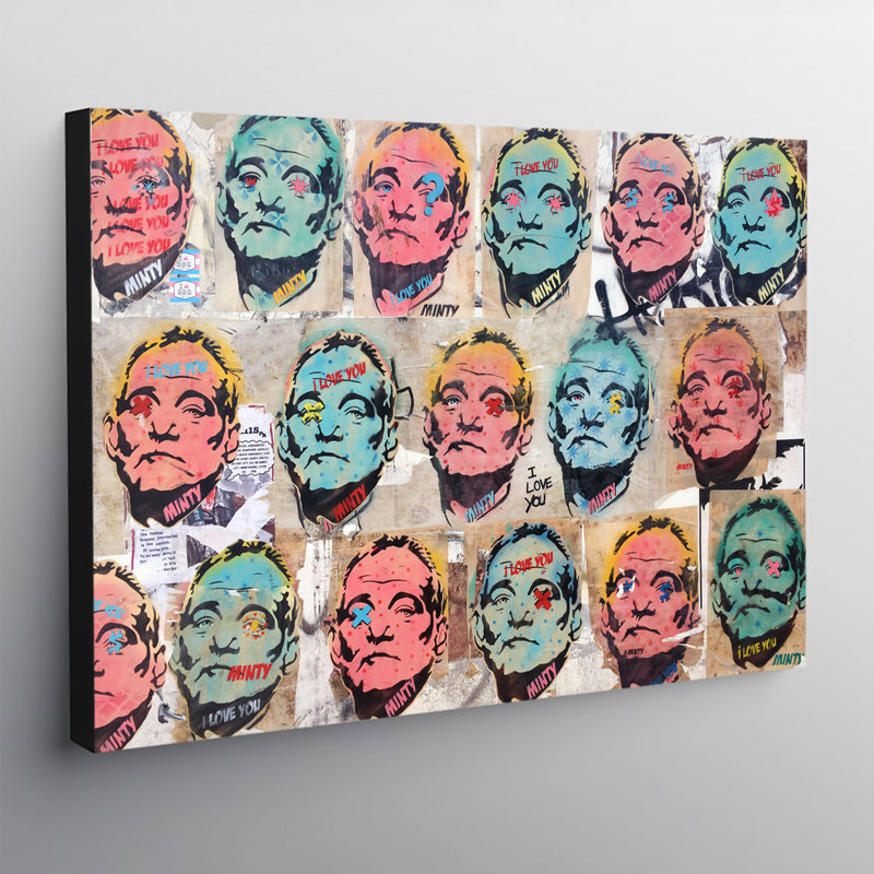 Bill Murray - Wrapped Canvas Print, 84cm H x 120cm W x 4cm D