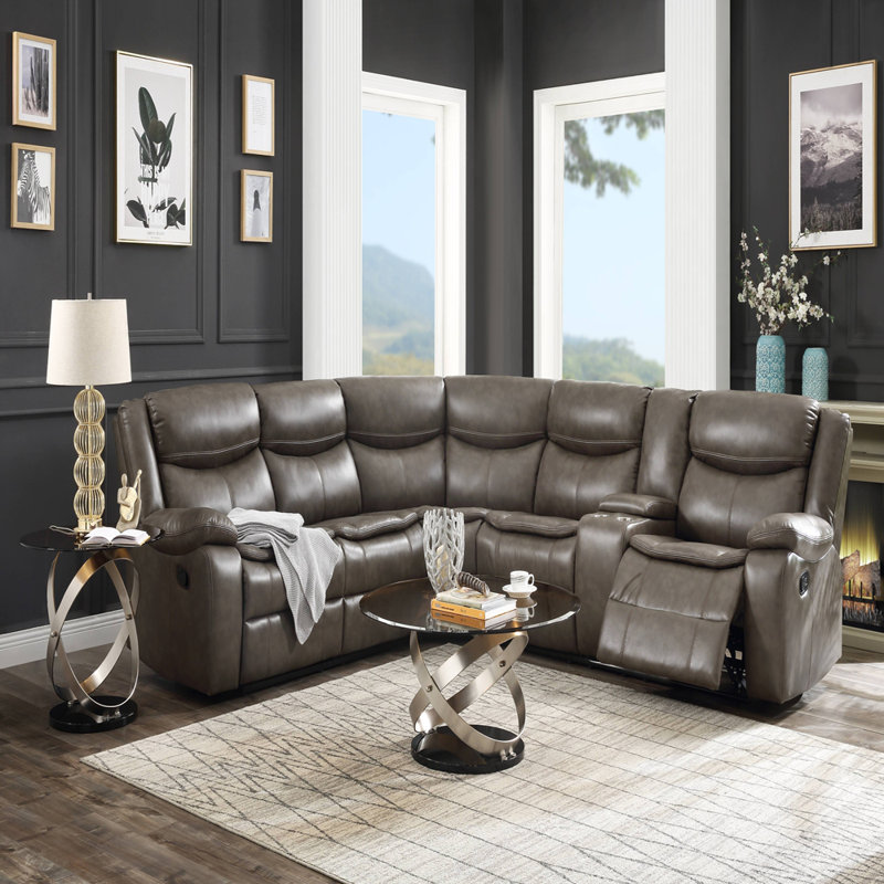 L-shaped Sectional Sofa Couch,reclining Sectional