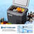 19QT Portable Car Refrigerator, 12/24V Compressor Fridge Freezer -4°F to 68°F, Fast Cooling, App Control, 3-Stage Battery Protection
