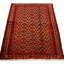 Hand-Knotted Herati Dark Red Wool Rug 3'10" X 7'3"