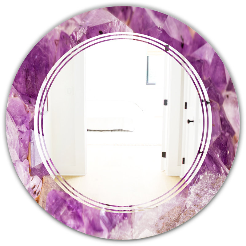 Miroir mural Amethyst, H 24 po x l 24 po