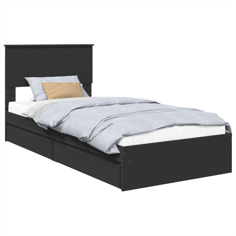 Bed, Small Single (2'6), Black