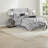 Modern Grey Tufted Bedding Sets, 7 Piece Full Comforter Set For Bedroom