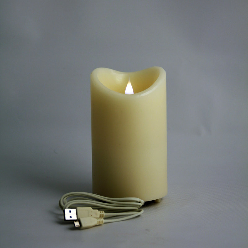Unscented Flameless Pillar Candle
