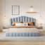 Grand lit tapissier en velours-352343178