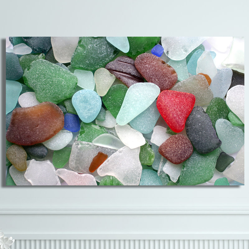 « sea glass 2 », reproduction de photo sur toile tendue, H 36 po x l 60 po x P 1,5 po