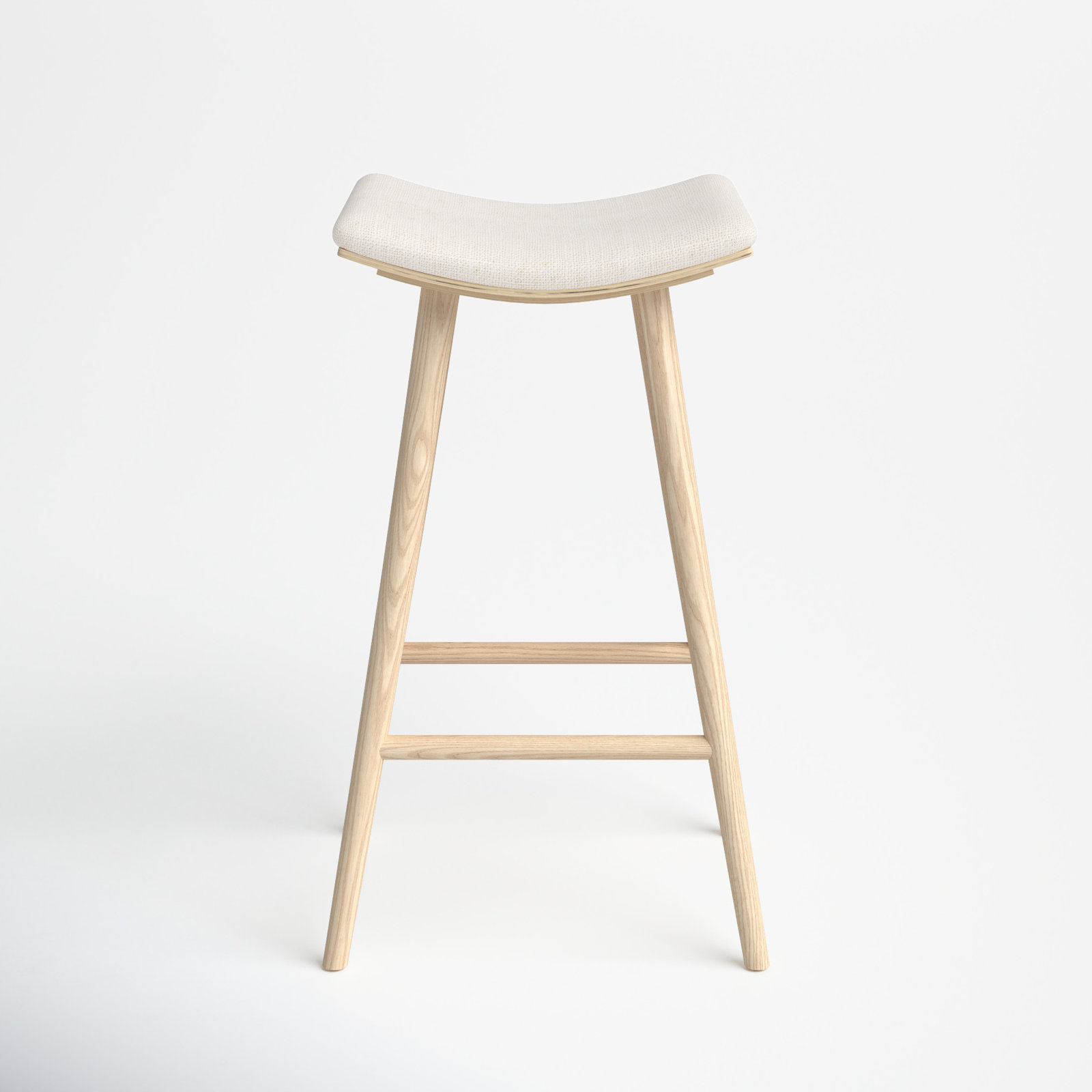 Schaeffer Bar and Counter Stool, Rayon/Viscose - Essence Natural/Light Parawood, Counter Stool (26" Seat Height)