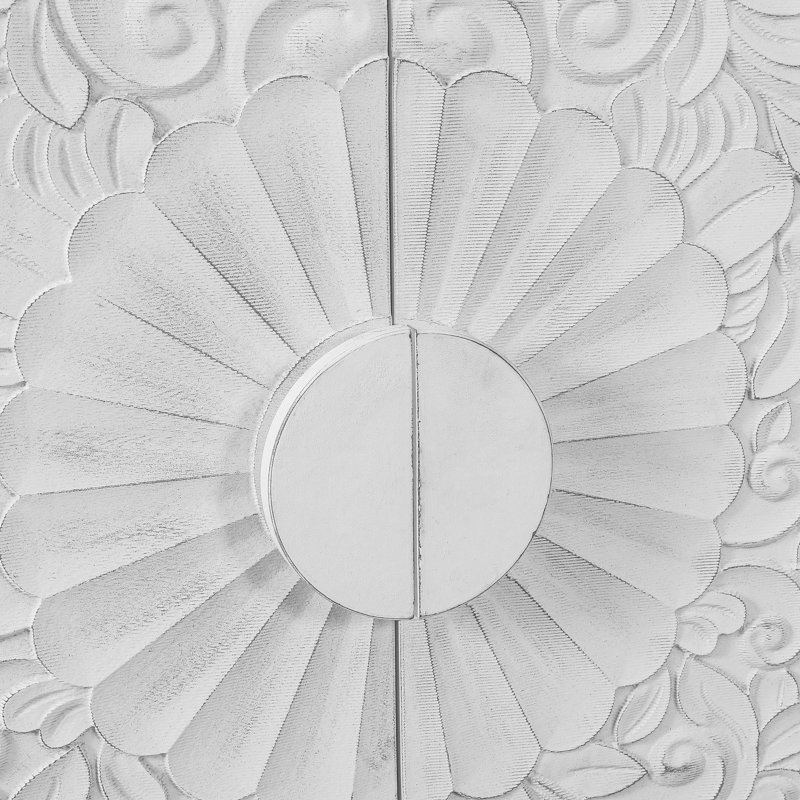 Crédence de rangement l 62,99 po Adrees, Noir / blanc