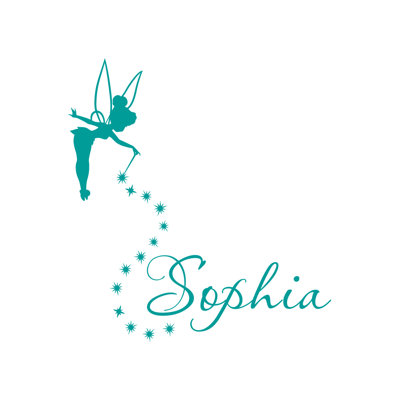 Tinkerbell Sports Non-Wall Damaging Wall Decal