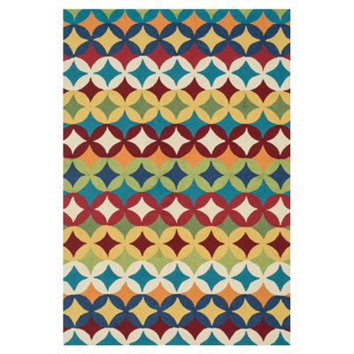 Kirts Geometric Indoor Rug