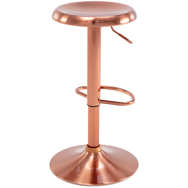 Tabouret de bar pivotant à hauteur réglable Juddson, 2, Rose