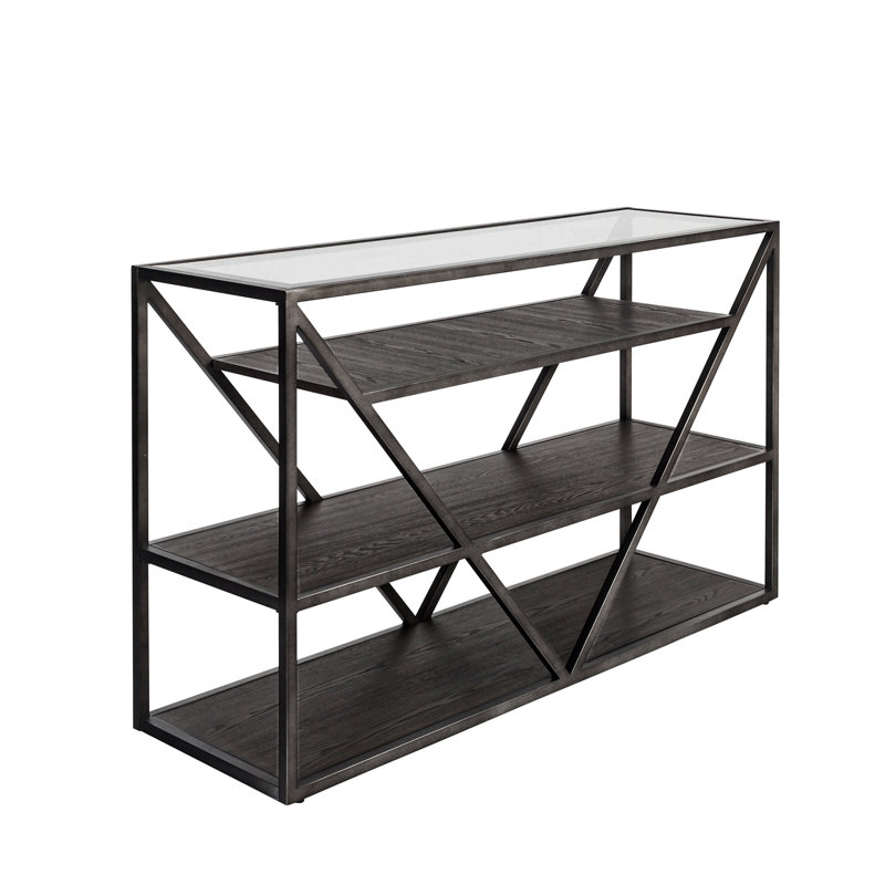 Collingdale 48'' Glass Top Console Table