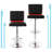 Swivel Upholstered Adjustable Height Counter Stool